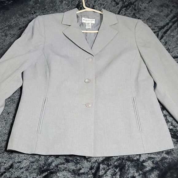 Pendleton Gray Wool Blazer - Picture 7 of 11